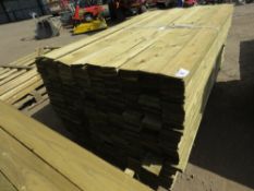 1 X PACK OF FEATHER EDGE CLADDING TIMBER @1.8M LENGTH X 10CM WIDTH APPROX