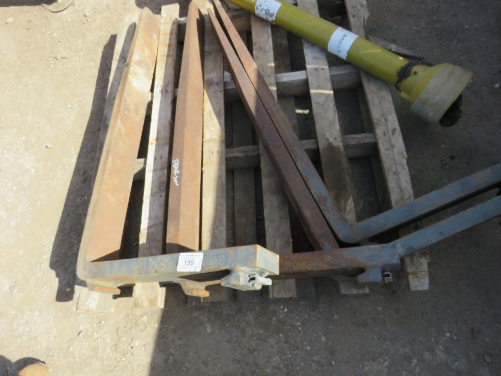 2 X PAIRS OF FORKLIFT TINES, UNTESTED - Image 2 of 2