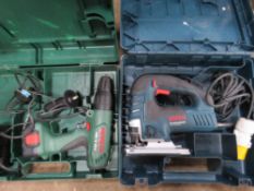 BOSCHE BATTERY DRILL PLUS BOSCH 110 VOLT JIGSAW