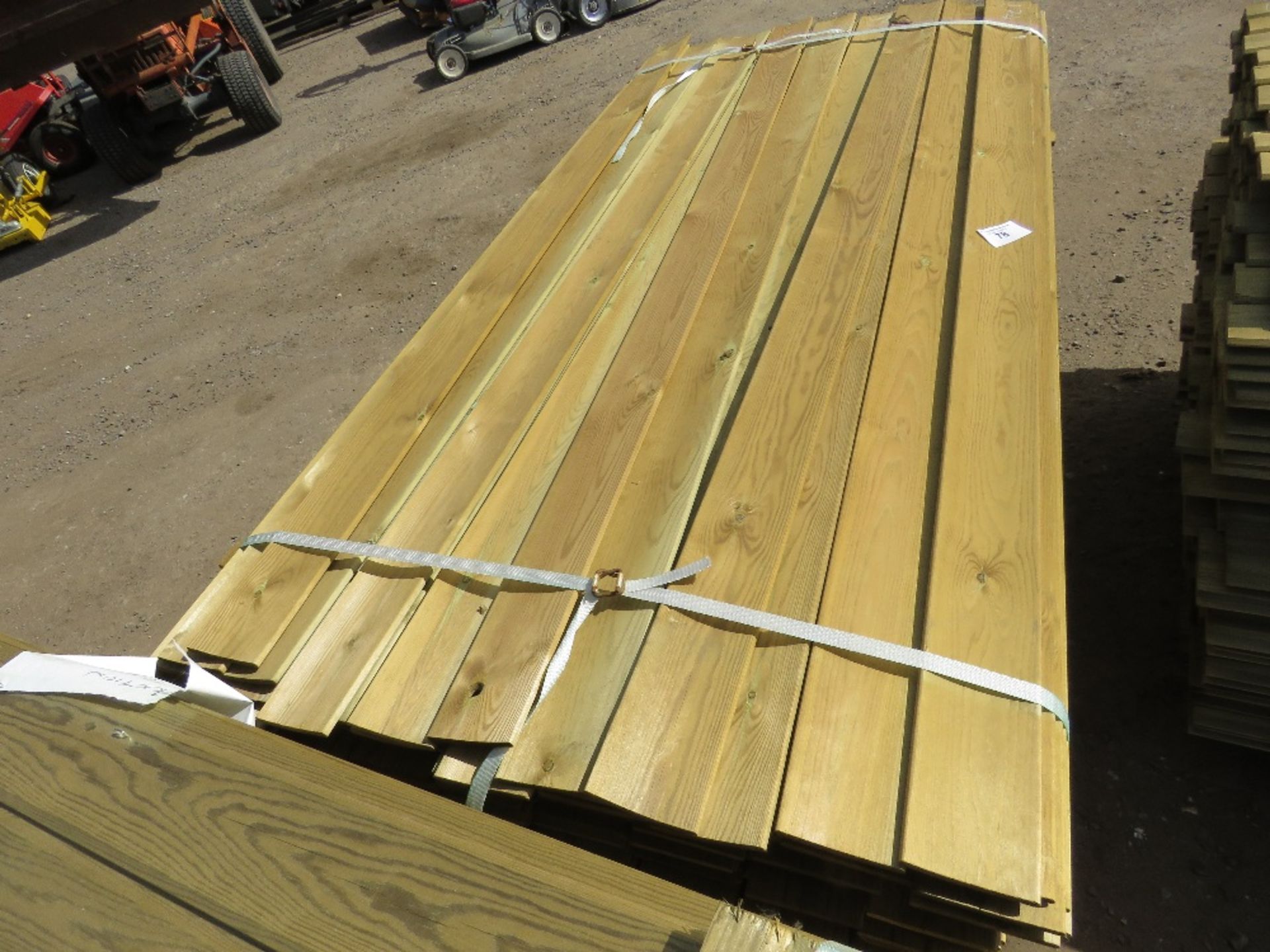 1 X PACK OF CLADDING TIMBER @1.74M X 9CM WIDE X 0.8CM DEPTH APPROX