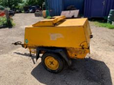 ATLAS COPCO YA3 COMPRESSOR, DEUTZ DIESEL ENGINE. YEAR 1994 606 RECORDED HOURS. SEEN TO START, RUN AN