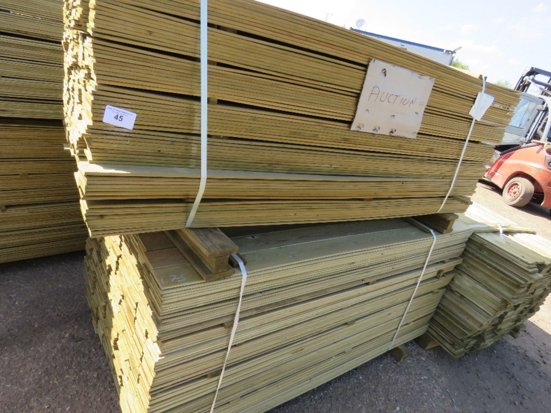 2 X PACK OF FENCE TIMBER CLADDING @1.75METRE LENGTH X 9.5CM WIDE APPROX X 0.8CM DEPTH APPROX - Image 2 of 3