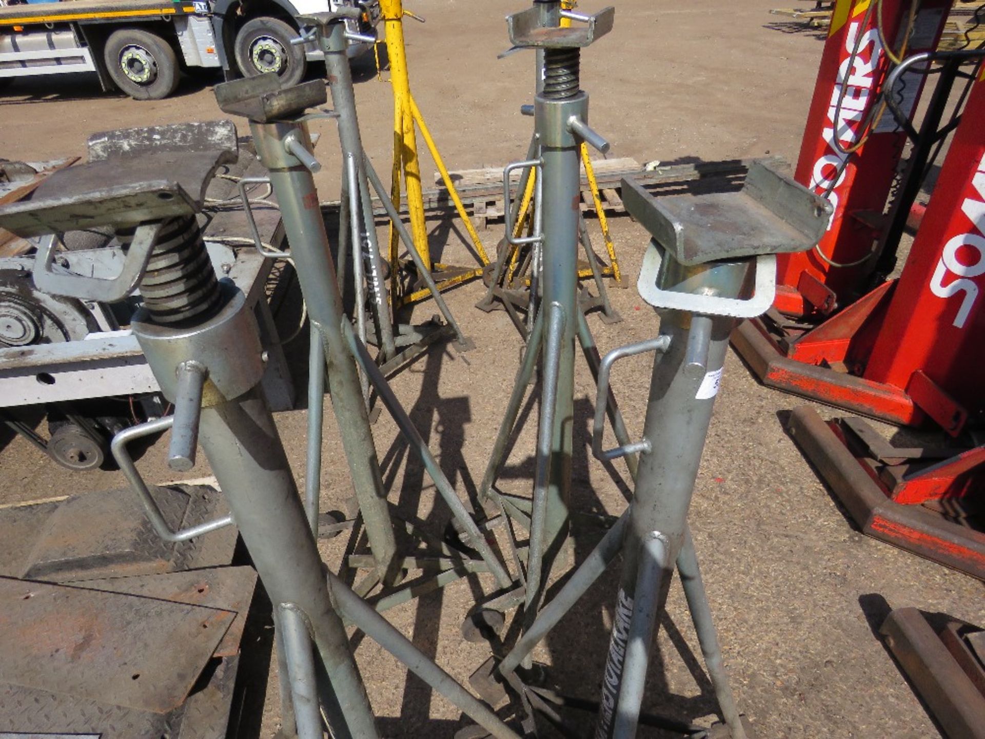 SET OF 4 X SOMERS TOTAL KARE HIGH REACH 7.5TONNE RATED AXLE SUPPORT STANDS, EX COMPANY LIQUIDATION - Image 2 of 3