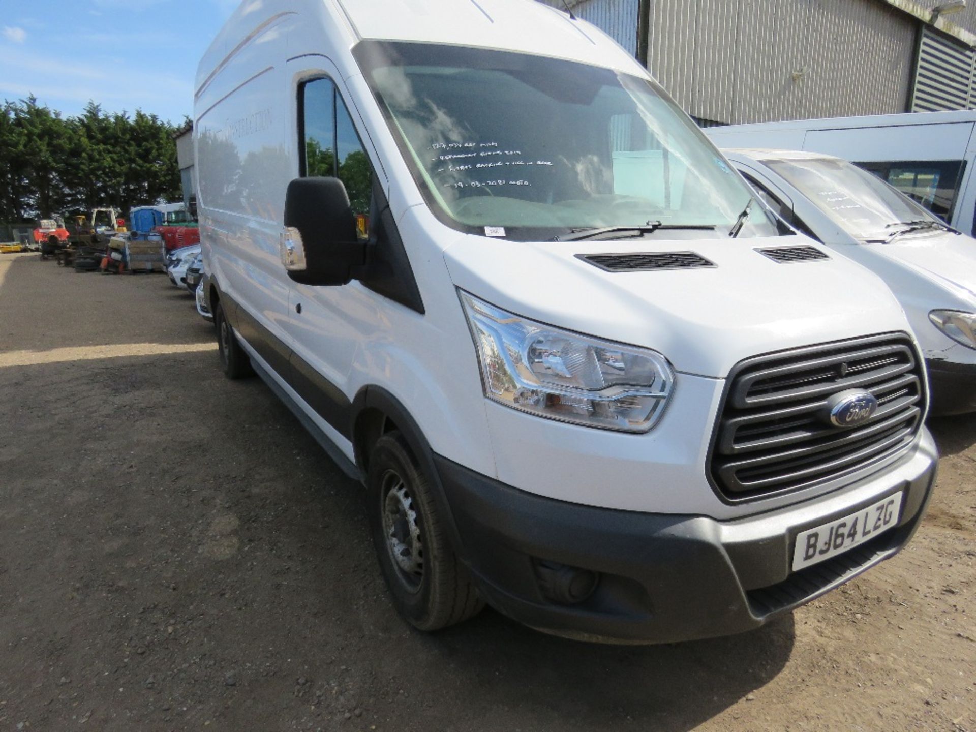 FORD TRANSIT LWB HIGH TOP PANEL VAN REG:BJ64 LZG. PREVIOUSLY USED AS FITTER'S VEHICLE SO HAS RACKIN