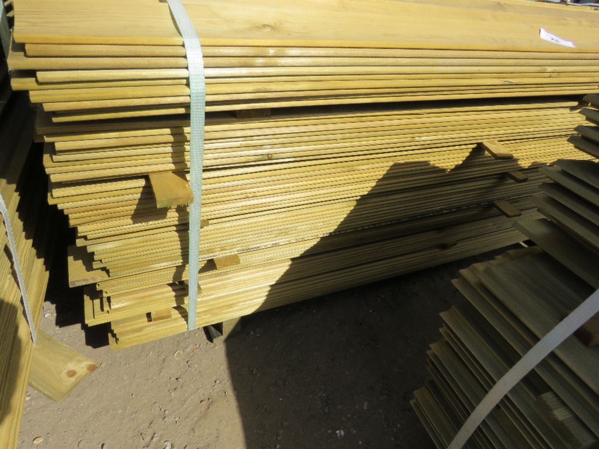 1 X PACK OF CLADDING TIMBER @1.74M X 9CM WIDE X 0.8CM DEPTH APPROX - Image 2 of 2