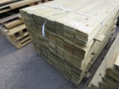 1 X PACK OF FEATHER EDGE CLADDING TIMBER @1.5M LENGTH X 10CM WIDTH APPROX