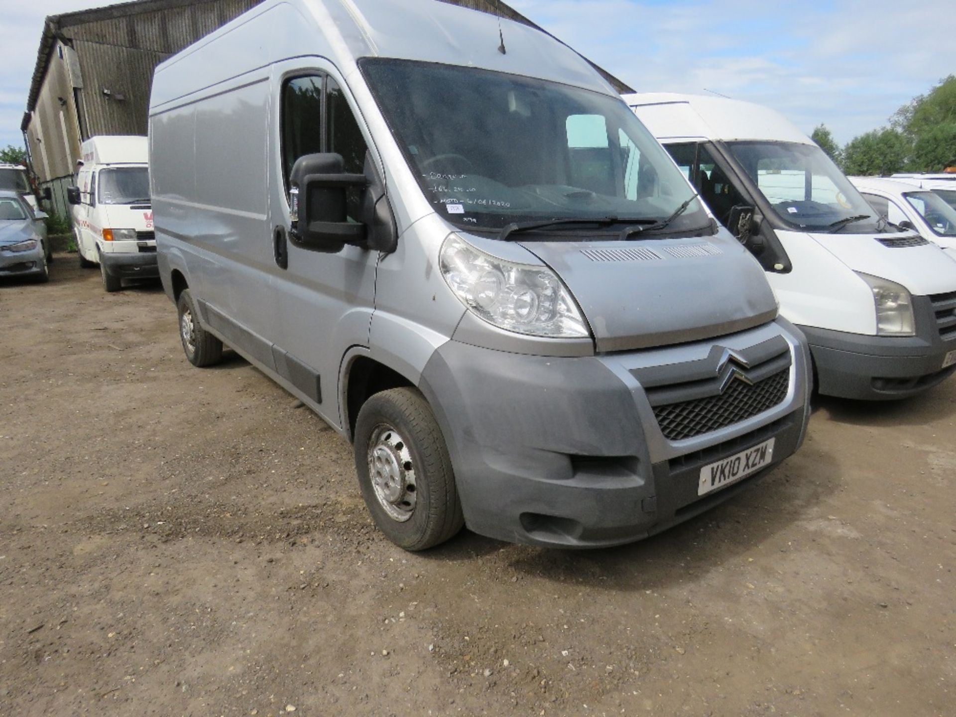 CITROEN RELAY SILVER PANEL VAN REG;VK10 XZM TESTED TILL 4/6/20 164,290 REC MILES. WHEN TESTED W