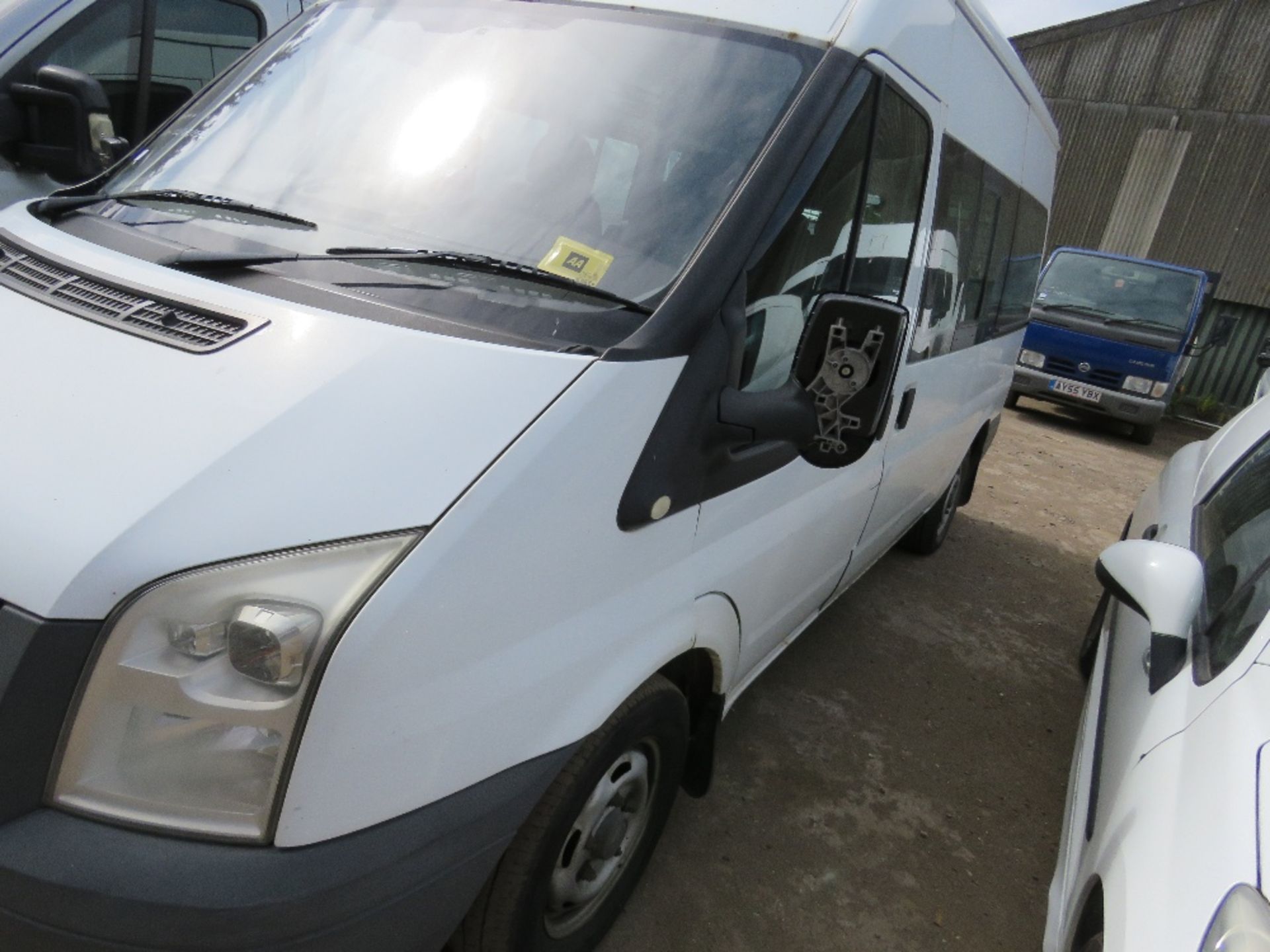 9 SEATER FORD TRANSIT MINI BUS WITH STORAGE BOOT REG: CV10 KLK TESTED TILL 22/2/21. DIRECT EX LOCAL - Image 3 of 7