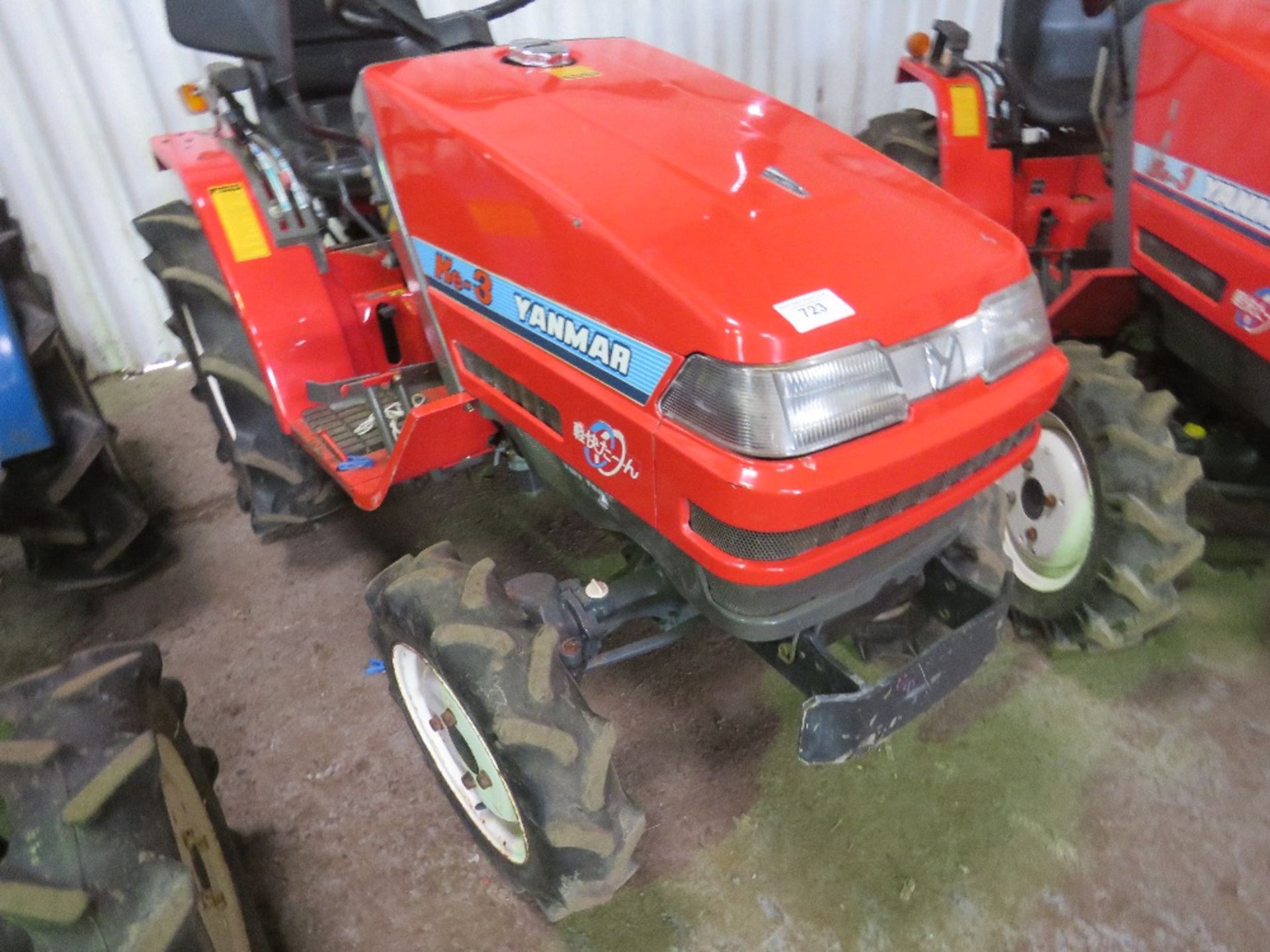 YANMAR KE-3 4WD COMPACT TRACTOR WITH REAR LINKAGE WHEN TESTED WAS SEEN TO START, DRIVE, STEER AND BR