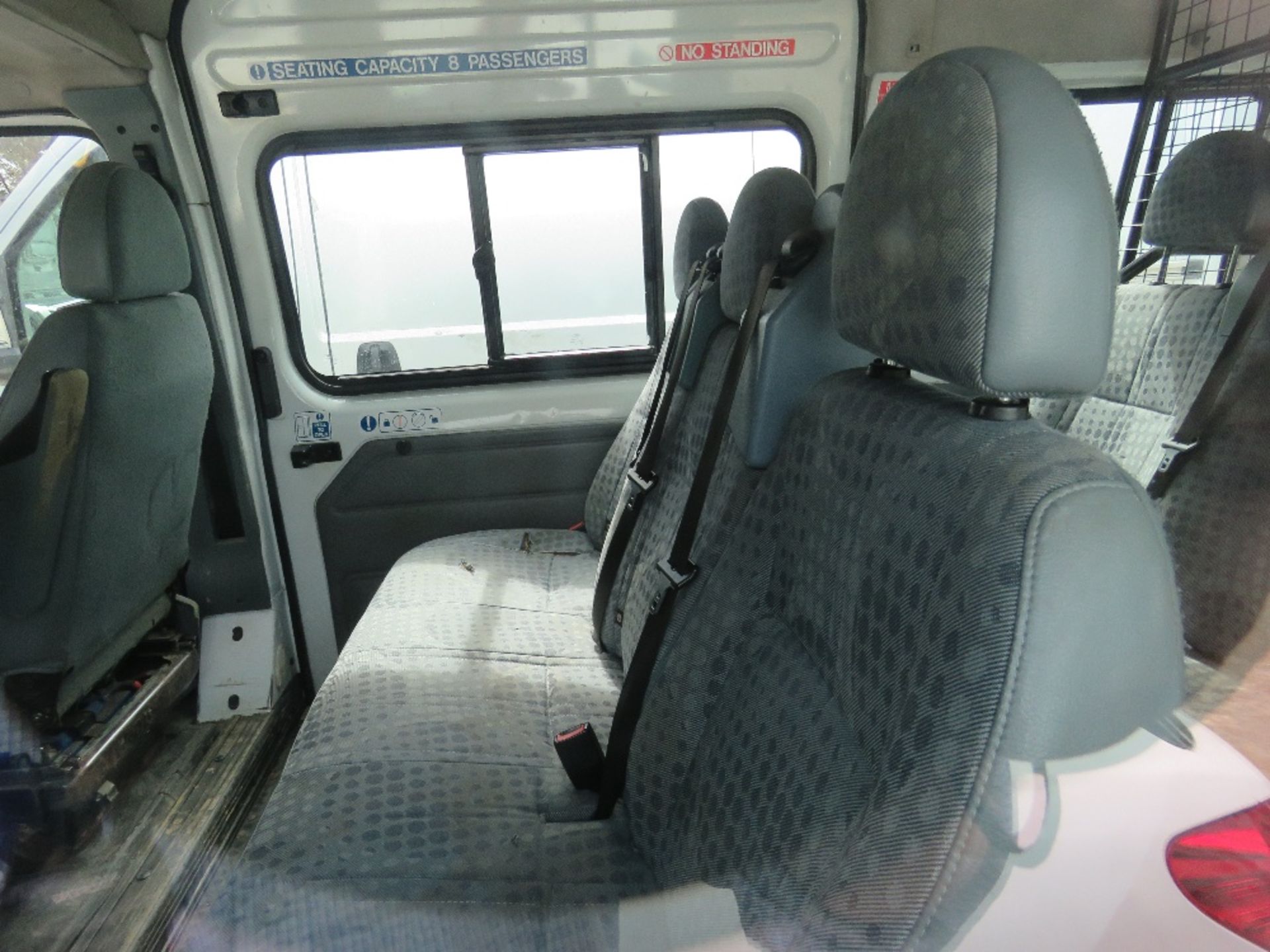 9 SEATER FORD TRANSIT MINI BUS WITH STORAGE BOOT REG: CV10 KLK TESTED TILL 22/2/21. DIRECT EX LOCAL - Image 4 of 7