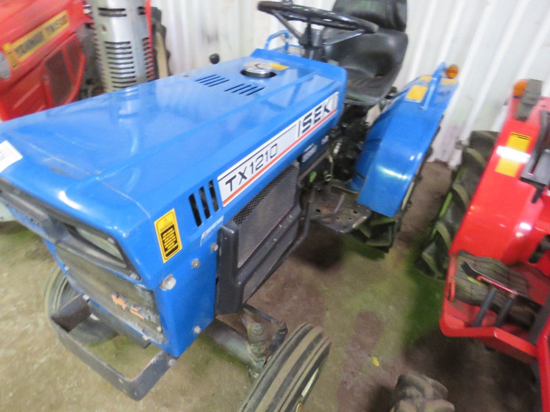 ISEKI TX1210 2WD COMPACT TRACTOR WITH REAR LINKAGE WHEN TESTED WAS SEEN TO START, DRIVE, STEER AND B - Image 2 of 4