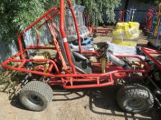 BOCART SAVANNAH 9 HORSEPOWER OFF ROAD BUGGY CART, WHEN TESTED ENGINE WAS SEEN TO RUN AND DRIVE BUT N