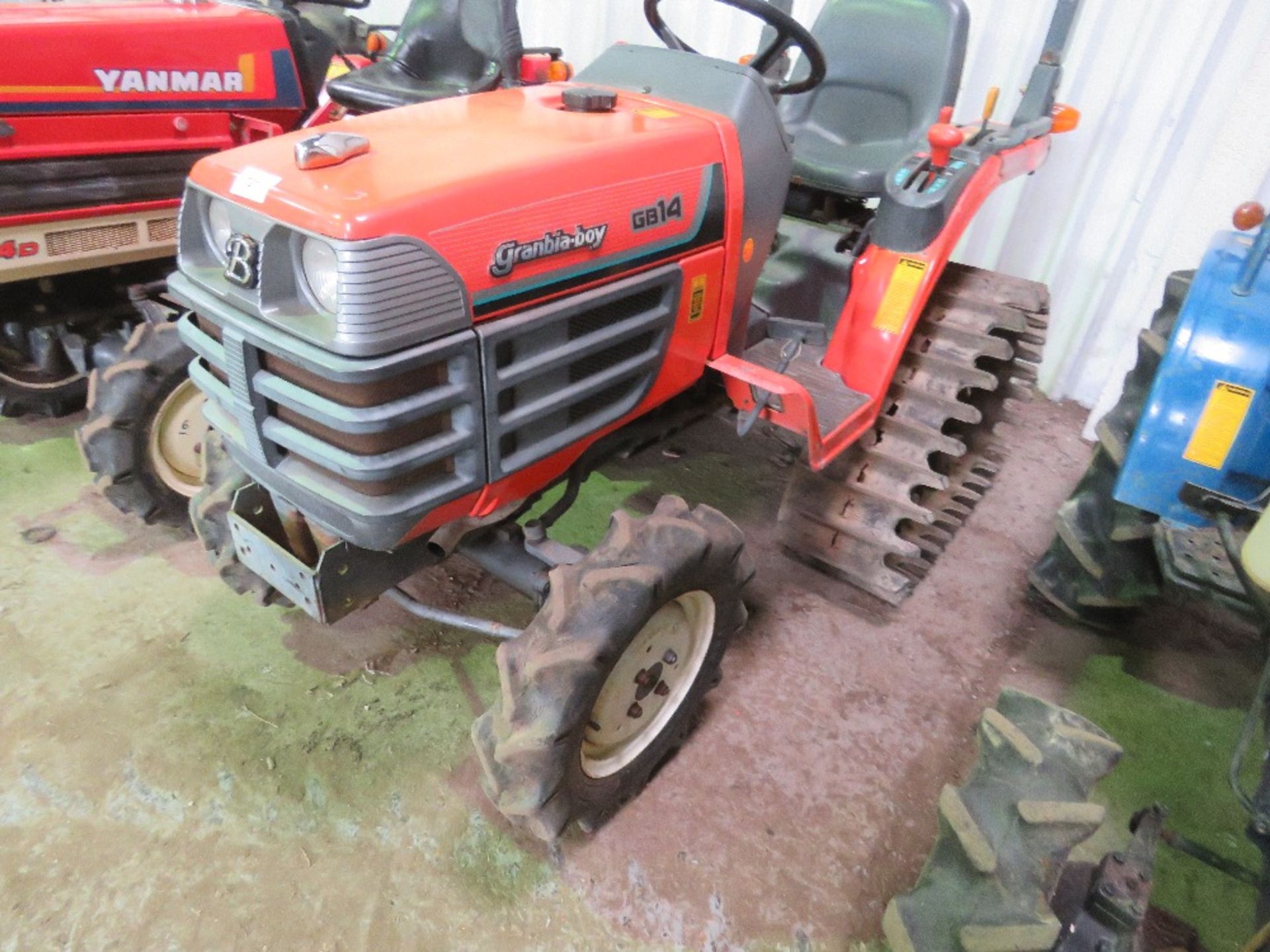 GB14 4WD 14HP HALF TRACK COMPACT TRACTOR WITH REAR LINKAGE WHEN TESTED WAS SEEN TO START, DRIVE, STE - Image 2 of 5