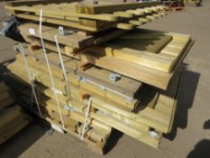 STACK OF 12 NO ASSORTED WOODEN GARDEN GATES