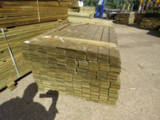 1 X PACK OF FENCE TIMBER CLADDING @1.75METRE LENGTH X 9.5CM WIDE APPROX X 0.8CM DEPTH APPROX