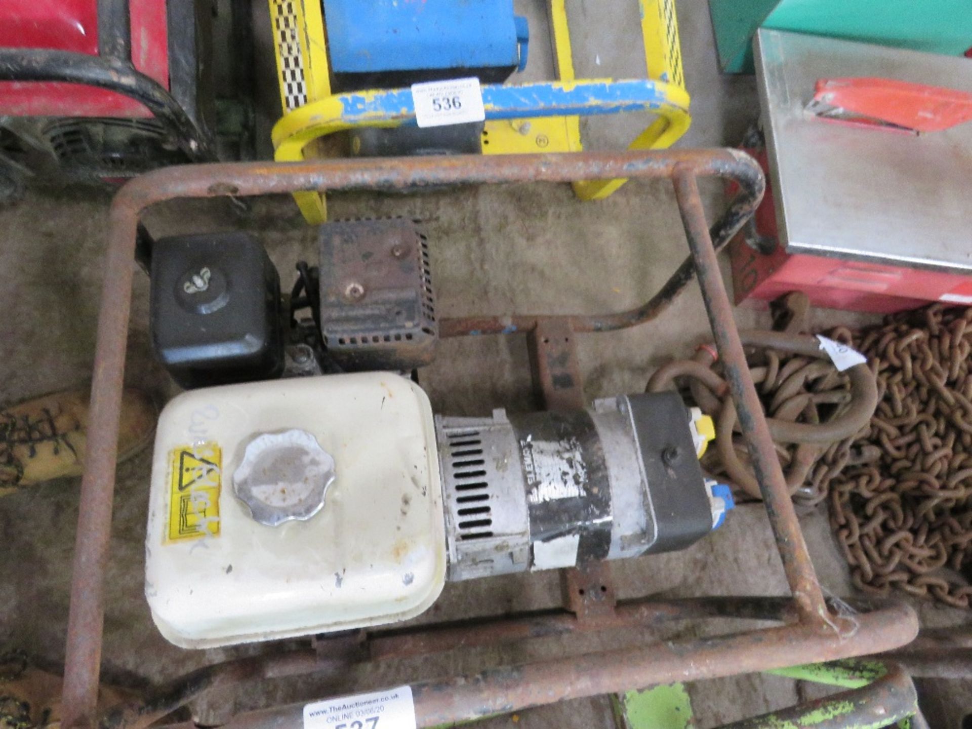 Petrol engined generator