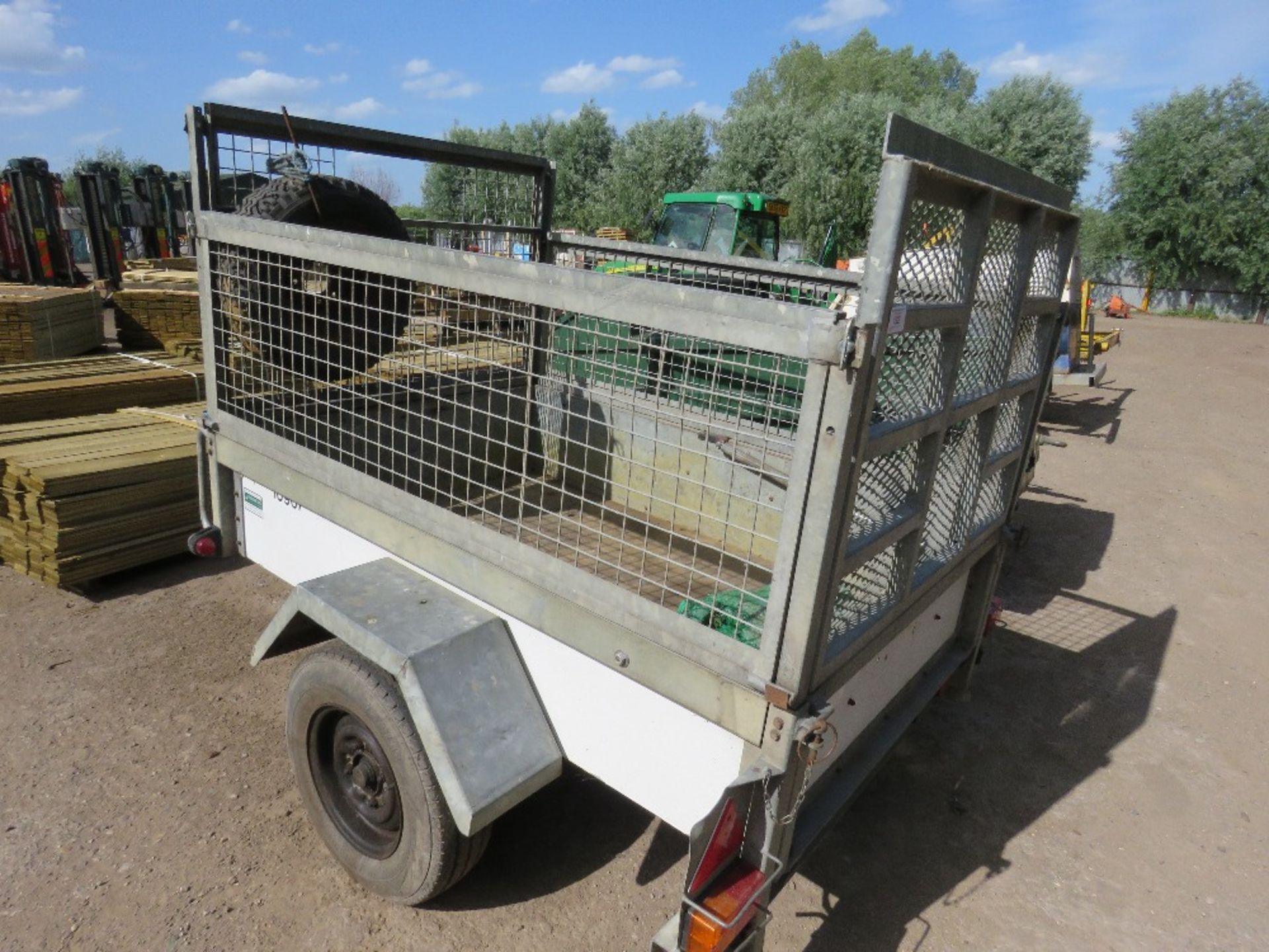 Challenger mesh sided trailer, 6ftx4ft approx. SN: SDH91564OWG042943