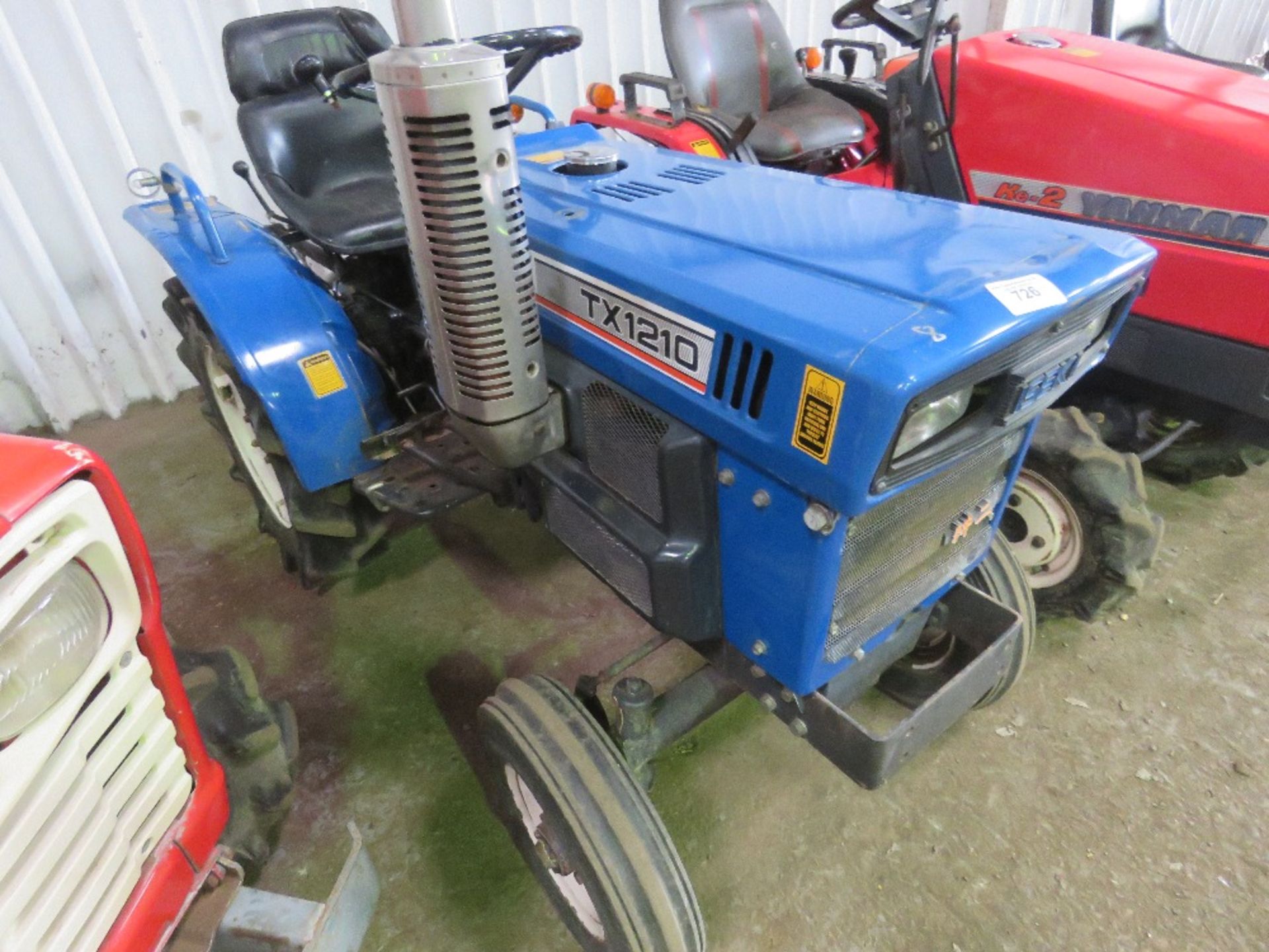 ISEKI TX1210 2WD COMPACT TRACTOR WITH REAR LINKAGE WHEN TESTED WAS SEEN TO START, DRIVE, STEER AND B