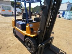 MITUSBISHI TYPE FD25 DIESEL FORKLIFT TRUCK WITH ISUZU ENGINE, SIDESHIFT SN:T215555 WHEN TESTED WAS