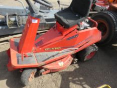 COUNTAX HYDROSTATIC RIDER PETROL MOWER, NO BATTERY AND CONDITION UNKNOWN