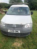 VOLKSWAGON CADDY PANEL VAN REG:LG09 0NL WITH V5 AND TESTED UNTIL SEPTEMBER 137051 REC MILES. PLEASE