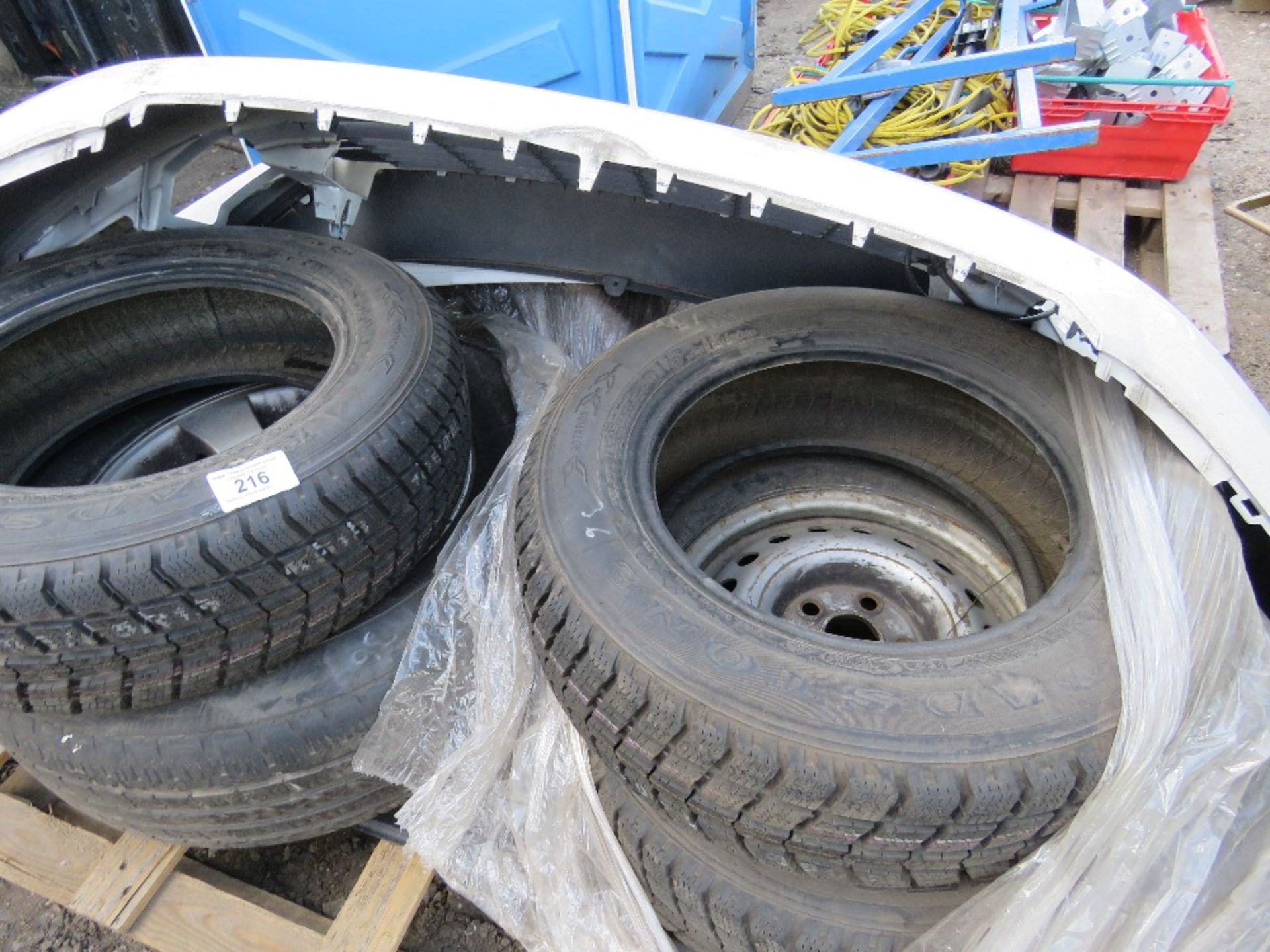Pallet of vehicle spares