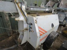 Telelight TL35 lighting tower, yr2004. Runs, makes power and lifts.