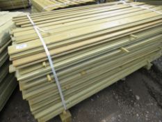 LARGE PACK OF SHIPLAP CLADDING TIMBER 1.83METRES LENGTH X 9.5CM WIDE X 1.5CM DEPTH APPROX