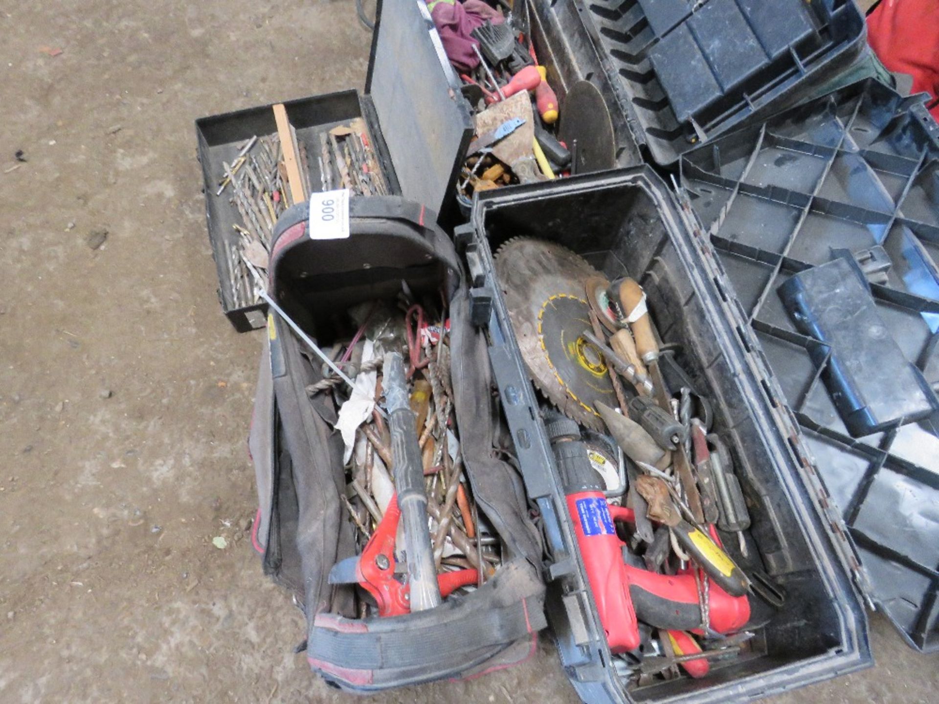 3 X BAGS OF TOOLS, DRILL BITS ETC - Image 2 of 2