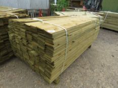 LARGE PACK OF FEATHER EDGE FENCE CLADDING TIMBER, 1.8M LONG X 10CM WIDE APPROX