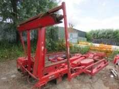 Edbro 8-wheel lorry hook lift equipment, removed from export vehicle