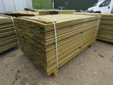 LARGE PACK OF SHIPLAP FENCE CLADDING TIMBER, 1.73M LONG X 9.5CM WIDE X 1.5CM DEPTH APPROX