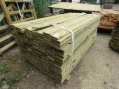 LARGE PACK OF FEATHER EDGE FENCE CLADDING TIMBER, 1.8M LONG X 10CM WIDE APPROX