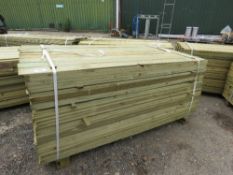 LARGE PACK OF FEATHER EDGE FENCE CLADDING TIMBER, 1.8M LONG X 10CM WIDE APPROX