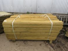 LARGE PACK OF FEATHER EDGE FENCE CLADDING TIMBER, 1.65M LONG X 10CM WIDE APPROX