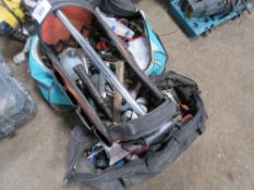 3 X TOOL BAGS OF ASSORTED HAND TOOLS ETC
