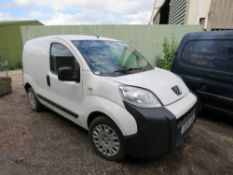 PEUGEOT BIPPER PROFESSIONAL PANEL VAN REG:EU14 LWE. 100,861 REC MILES.