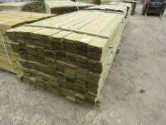 LARGE PACK OF FEATHER EDGE FENCE CLADDING TIMBER, 1.8M LONG X 10CM WIDE APPROX