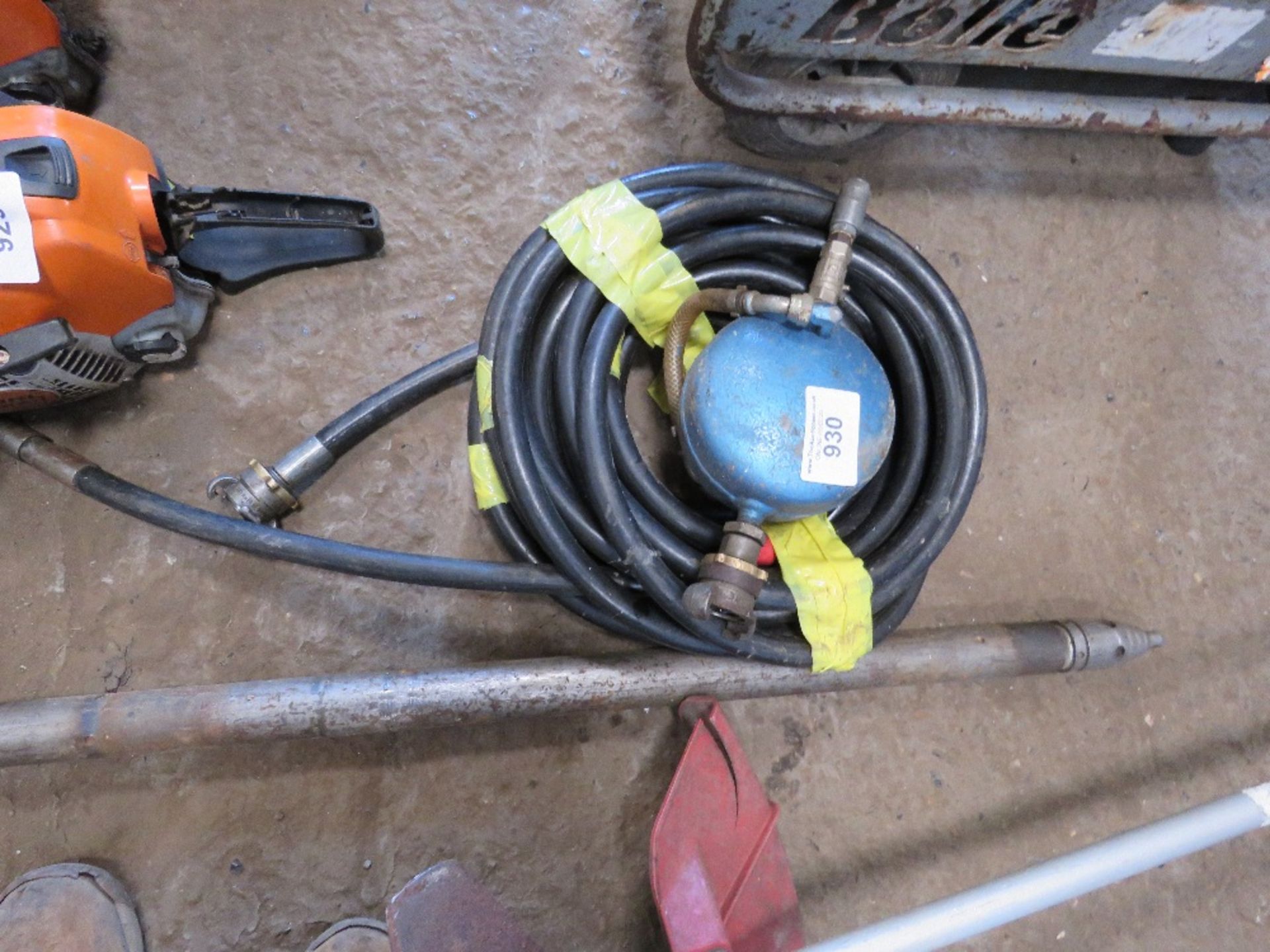 PNEUMATIC MOLE, HOSE AND OILER UNIT