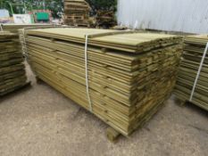 LARGE PACK OF SHIPLAP FENCE CLADDING TIMBER, 1.73M LONG X 9.5CM WIDE X 1.5CM DEPTH APPROX