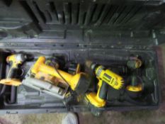 DEWALT 18VOLT BATTERY TOOL SET IN CASE