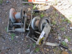 2 X TRAILER WINCHES