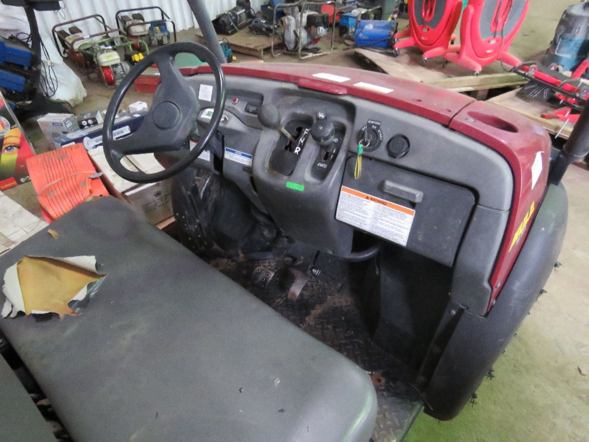 KAWASAKI 610 4WD PETROL MULE UTILITY VEHICLE, 4406 REC HRS. WHEN TESTED WAS SEEN TO START RUN AND - Image 4 of 4