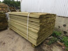 LARGE PACK OF SHIPLAP FENCE CLADDING TIMBER, 1.73M LONG X 9.5CM WIDE X 1.5CM DEPTH APPROX