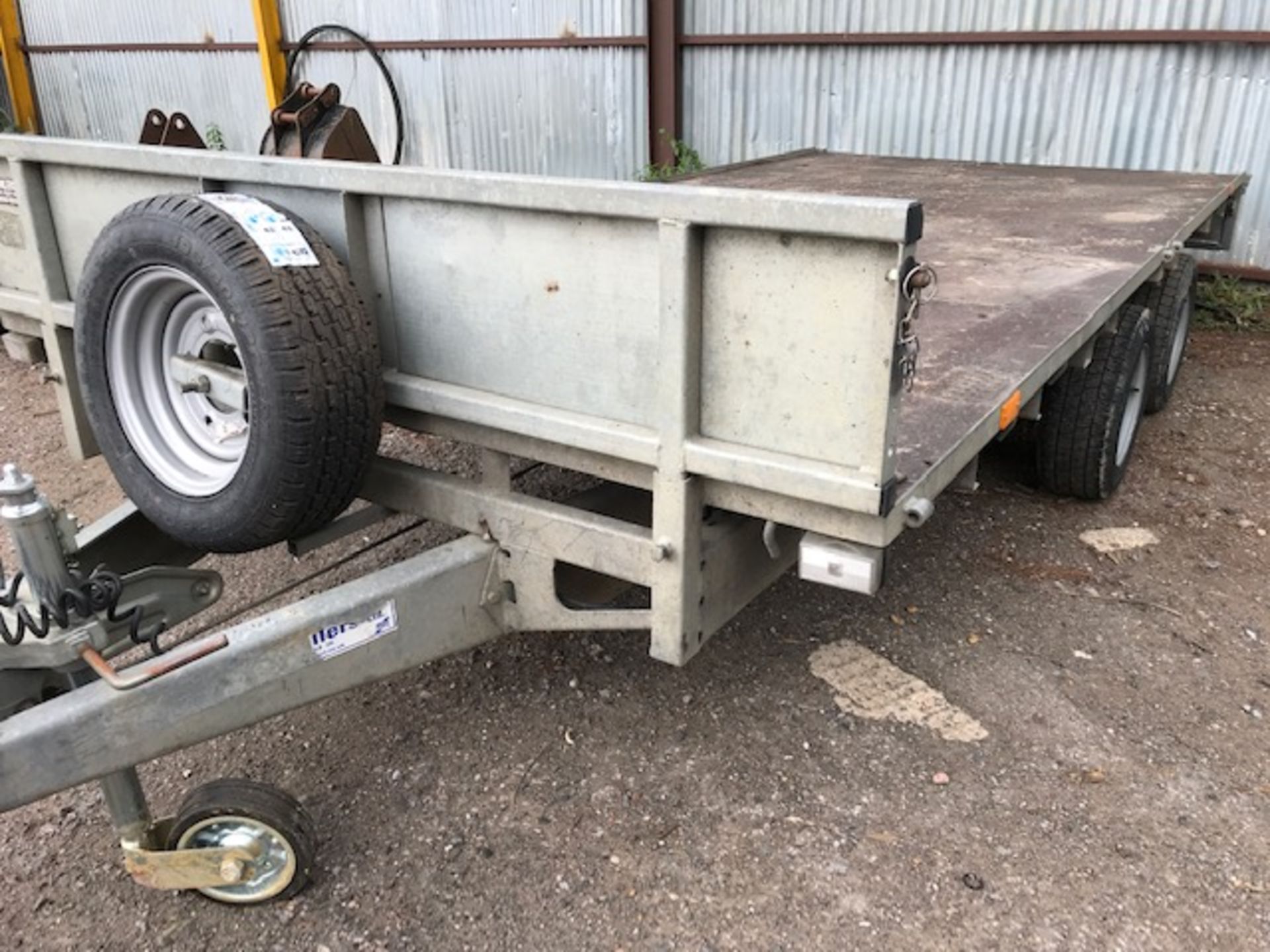 ifor williams lm146g twin axled plant trailer, year 2012