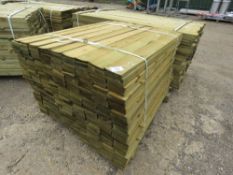 LARGE PACK OF FEATHER EDGE FENCE CLADDING TIMBER, 1.2M LONG X 10CM WIDE APPROX