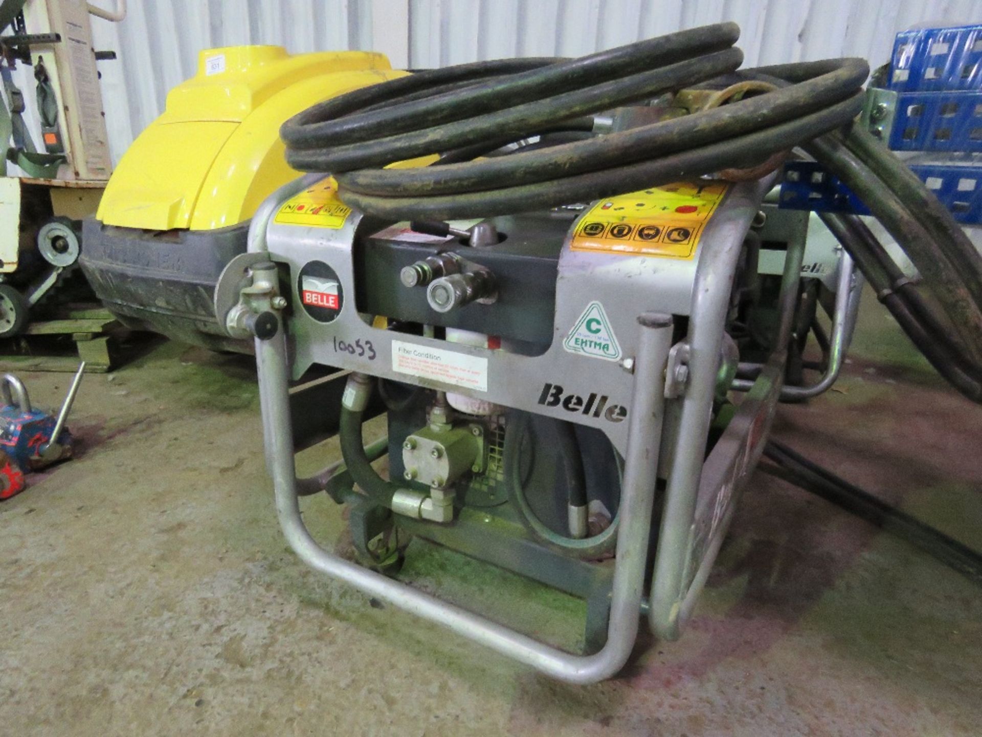 BELLE MIDI 20-140 HYDRAULIC BREAKER PACK YEAR 2017BUILD C/W HOSE AND GUN. - Image 3 of 3