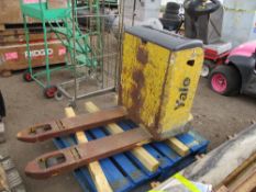 YALE MP20L BATTERY PALLET TRUCK, CONDITION UNKNOWN...NO.KEY