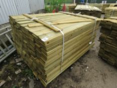 LARGE PACK OF FEATHER EDGE FENCE CLADDING TIMBER, 1.5M LONG X 10CM WIDE APPROX