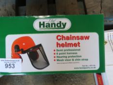 CHAINSAW HELMET WITH VISOR